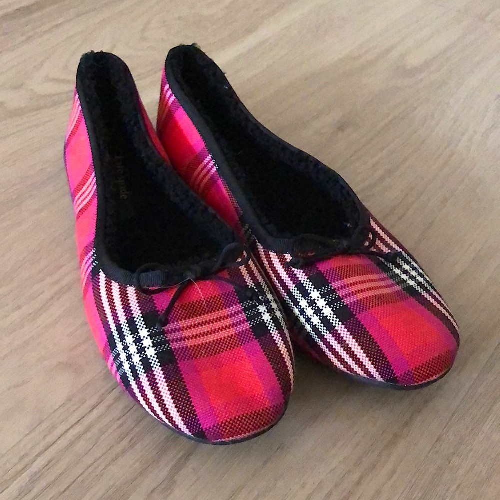 Never worn Kate Spade New York Pink Honey Plush Flats